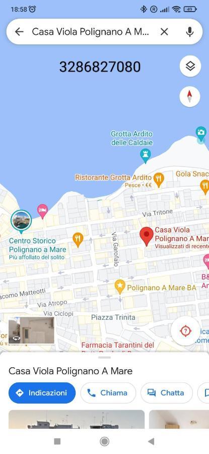 Appartamento Monolocale Piano Terra Casa Viola- Loc Breve Polignano a Mare Esterno foto